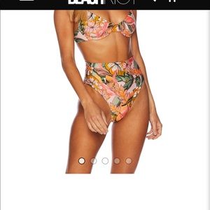 Beach Riot Camilla Top Tropical Floral Small NEW!